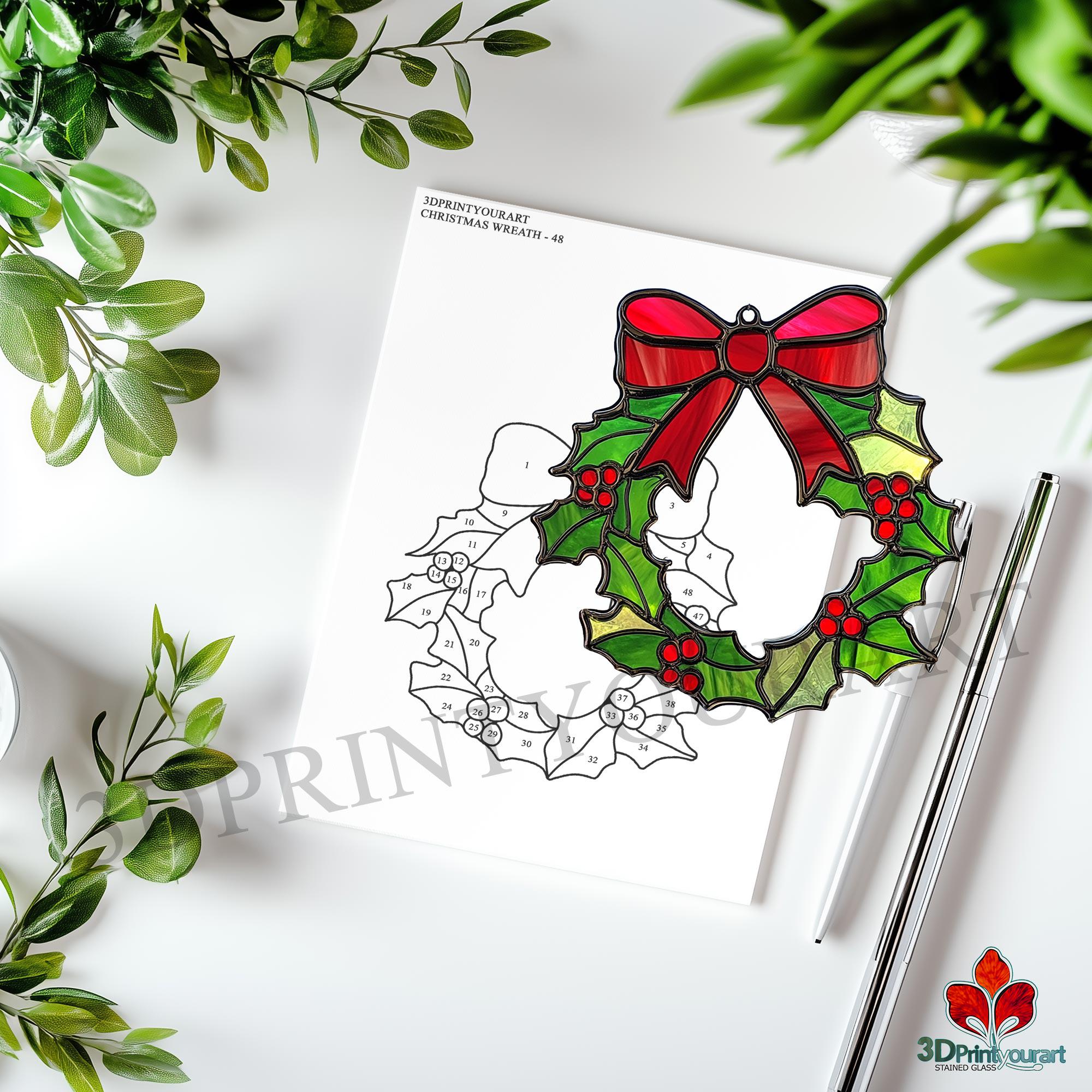 新品バスティン ステンドグラスHollyヒイラギ グラスマスターズ社 クリスマス 新品バスティン ステンドグラスHollyヒイラギ グラスマスターズ社