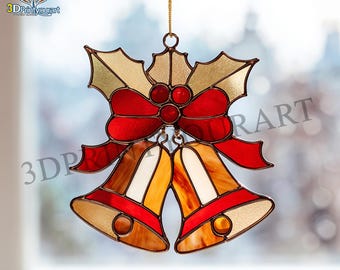 クリスマスベルのティアドロップ型ステンドグラス模様 - Etsy 日本 クリスマスベルのティアドロップ型ステンドグラス模様 - Etsy 日本