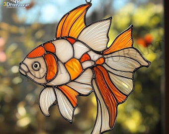金魚のステンドグラス図案 デジタルダウンロード - Etsy 日本
