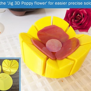 Bloom Jig 3 Peltas set – Precision for Every Angle Perfect Soldering for creating intricate 3D flower 3 peltals and succulent arrangements