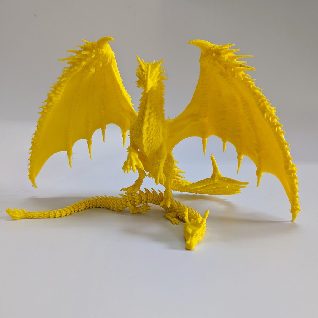 Dragon and Dragon 3D Printed Dragon Decoration Art - Etsy