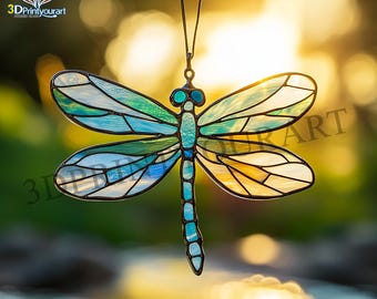 トンボのブックエンド ステンドグラス模様 - Etsy 日本