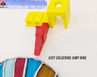 Precision  Jump Ring Holder – Precision Tool for Stained Glass and Wirework Perfect Soldering Support and Unique Wire Holder