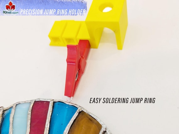 Precision  Jump Ring Holder – Precision Tool for Stained Glass and Wirework Perfect Soldering Support and Unique Wire Holder