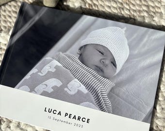 思い出フォトアルバム デジタルテンプレート、人生最初の1年、Canva