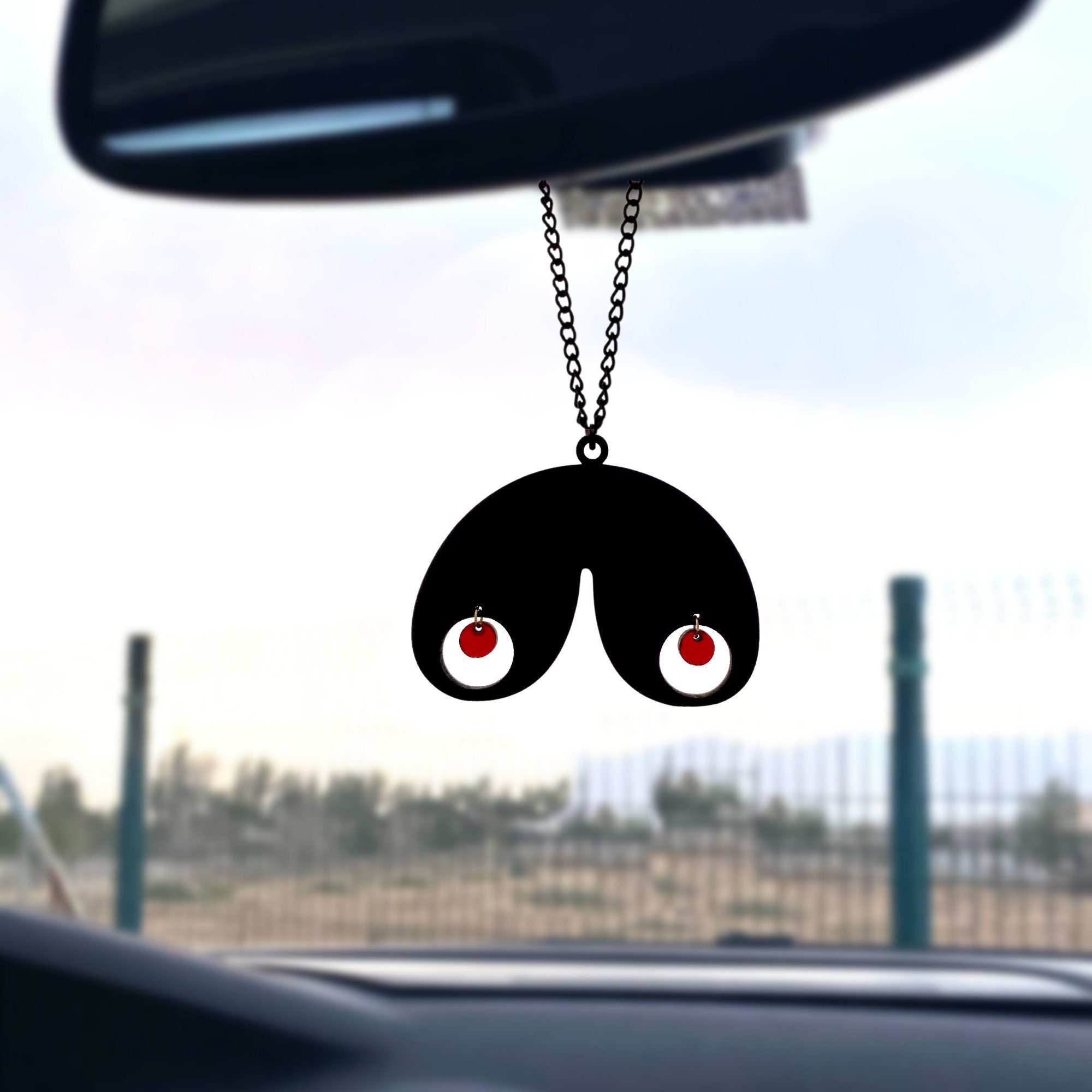Boob car cheap mirror hanger
