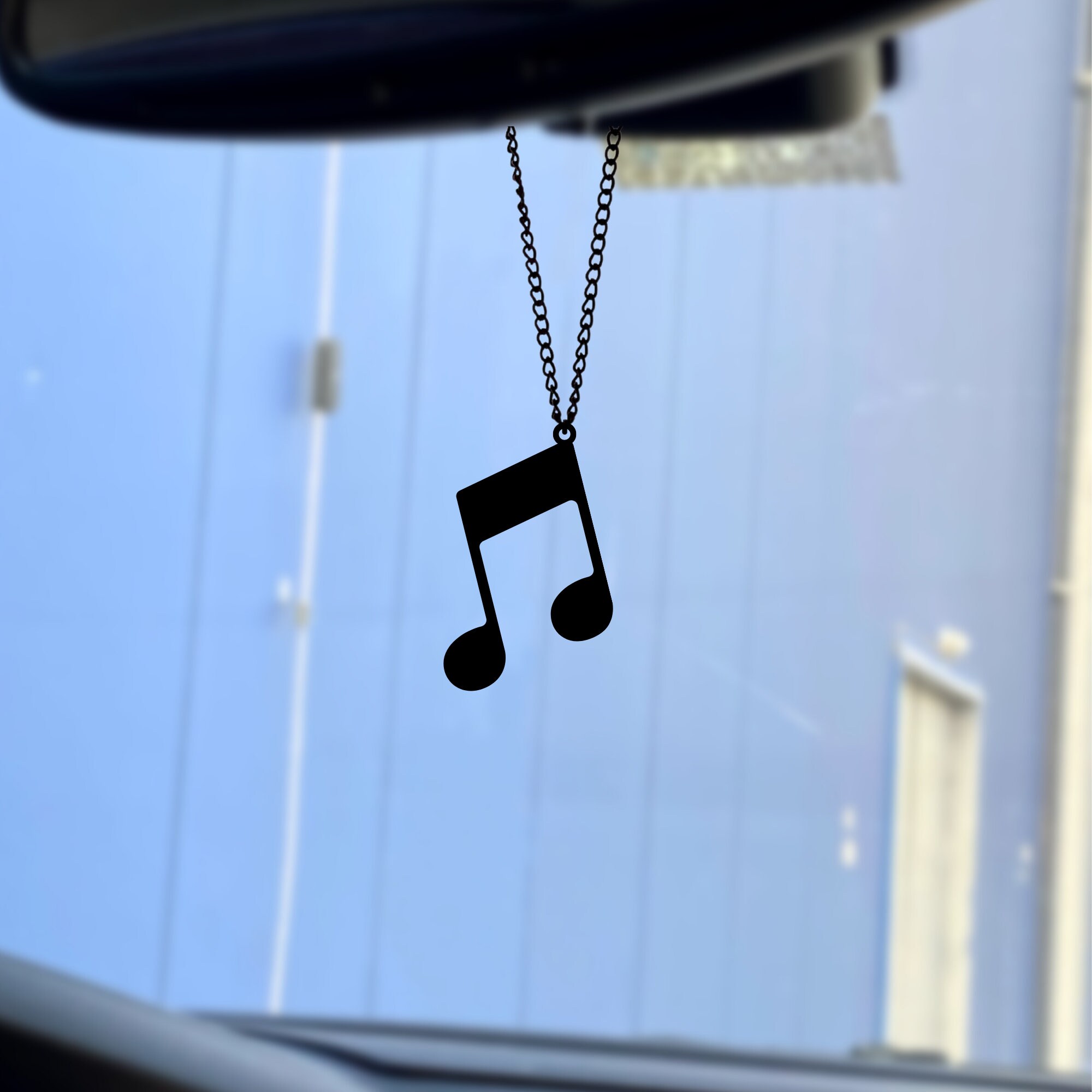 Musical Notes Car Mirror Ornament Black Car Charm Etsy Israel