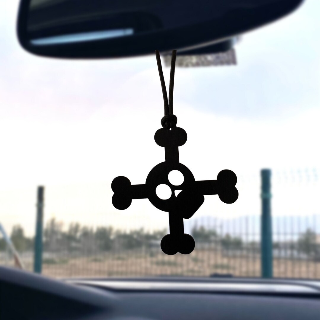Cross Skull Car Charm Cross Skull Car Mirror Ornament Etsy