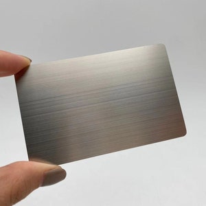 Metall NFC-Visitenkarten aus Edelstahl, Personalisierbar, Digitale Visitenkarte Silber