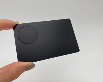 Cartes de visite NFC en métal en acier inoxydable, personnalisables, carte de visite numérique