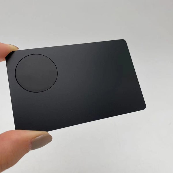 Cartes de visite NFC en métal en acier inoxydable, personnalisables, carte de visite numérique