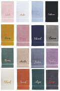 Personalised Custom 100% Egyptian Cotton Supersoft Absorbent Luxury Embroidered Hand Bath Bath Sheet Quality Towels Gift Stunning Colours
