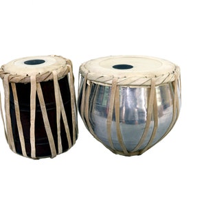 7&quot; Tabla Drum Set with cushion, Student Tabla Set, Learning Tabla Set Handicraft , Decorative Item and Playble for Kids