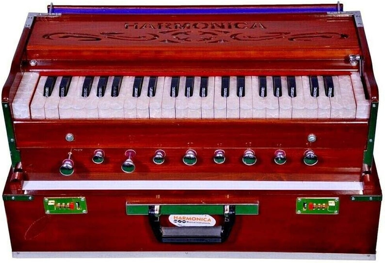 Wooden Portable Harmonium 3.5 Octave and 9 Stopper Harmonium Etsy