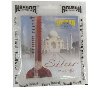 Karuna Sitar Strings Set: Metallic with Tarafdar (18-String Pack) With Mizrabs