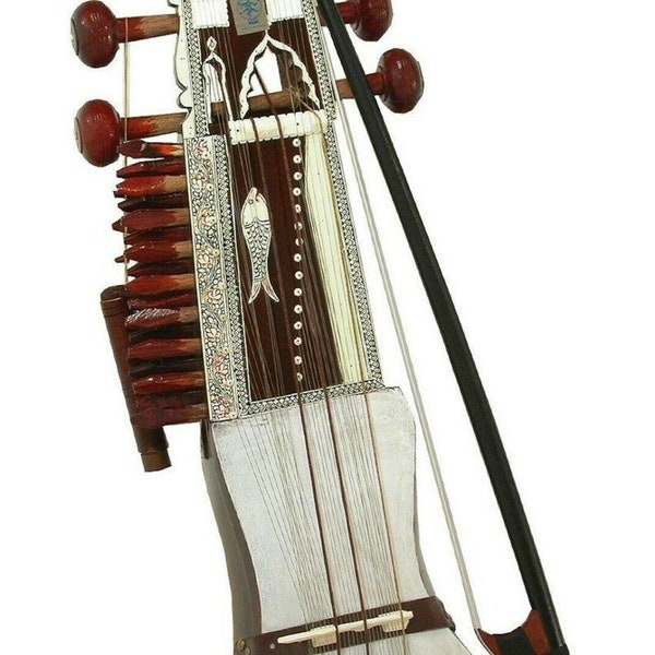 New Sarangi - Beautiful Handcarved Traditional Indian String Music Instrument for Live Play Professional Kalawati Sarangi