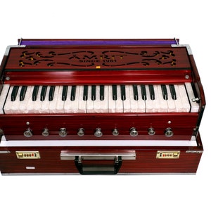 Portable Harmonium 3.5 Octave 9 Stooper Multi Bellow 440 Hz High Quality Reeds Indian Instruments Export Quality Product Free Shipping