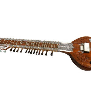 Sitar, Professional Sitar , Traveler Sitar Model- 7 Main, 12 to 13 Sympathetic Strings ,Gig Bag, Extra Strings, Pick-Up To Connect