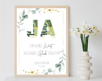 Boda de regalo de dinero digital | Cartel de boda | Regalo de bricolaje para los novios | Dinero del regalo de boda | regalo de dinero personalizado