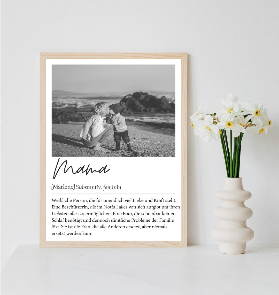 Personalized Poster for MAMA With Name and Saying via PDF File - Etsy