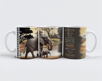 Afrikaanse Bosveld Wense 11 oz Mug en céramique Sublimation Design PNG, Mug afrikaans, Afrique du Sud Afrikaans Vadersdag PNG, souhaits de Bushveld 11 oz