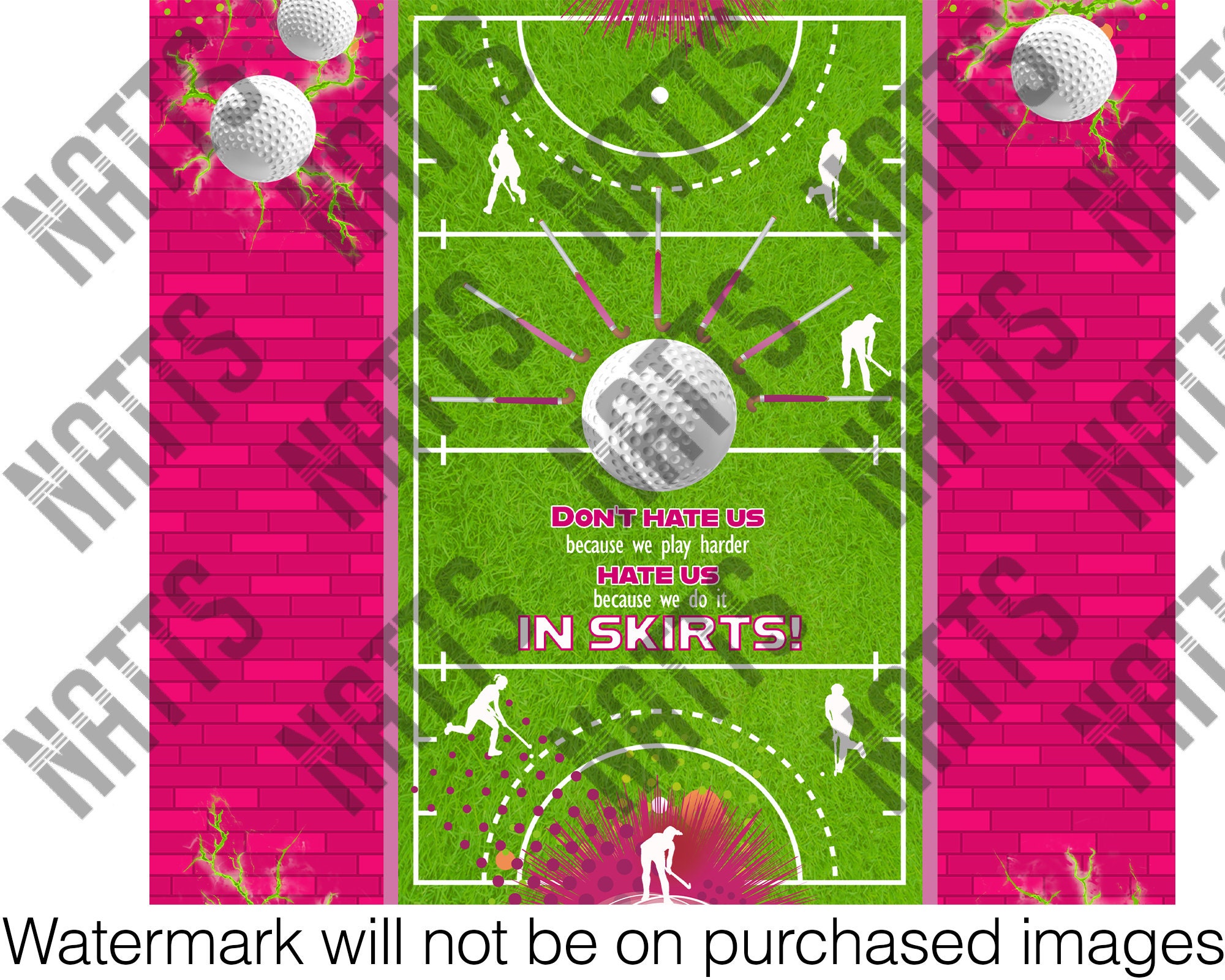 Field Hockey Because We Do It in Skirts Sublimation Tumbler Etsy