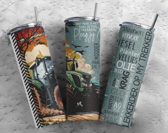 Afrikaanse Trekker 20oz Skinny Tumbler Sublimation Design PNG, Afrikaans 20oz, South African Afrikaans Trekker ry PNG, 20oz, Plaas Tumbler