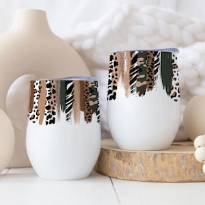 Camo Outdoor Wine Tumbler Wrap PNG, 12oz Wine Tumbler Wrap, Safari Wine tumbler design