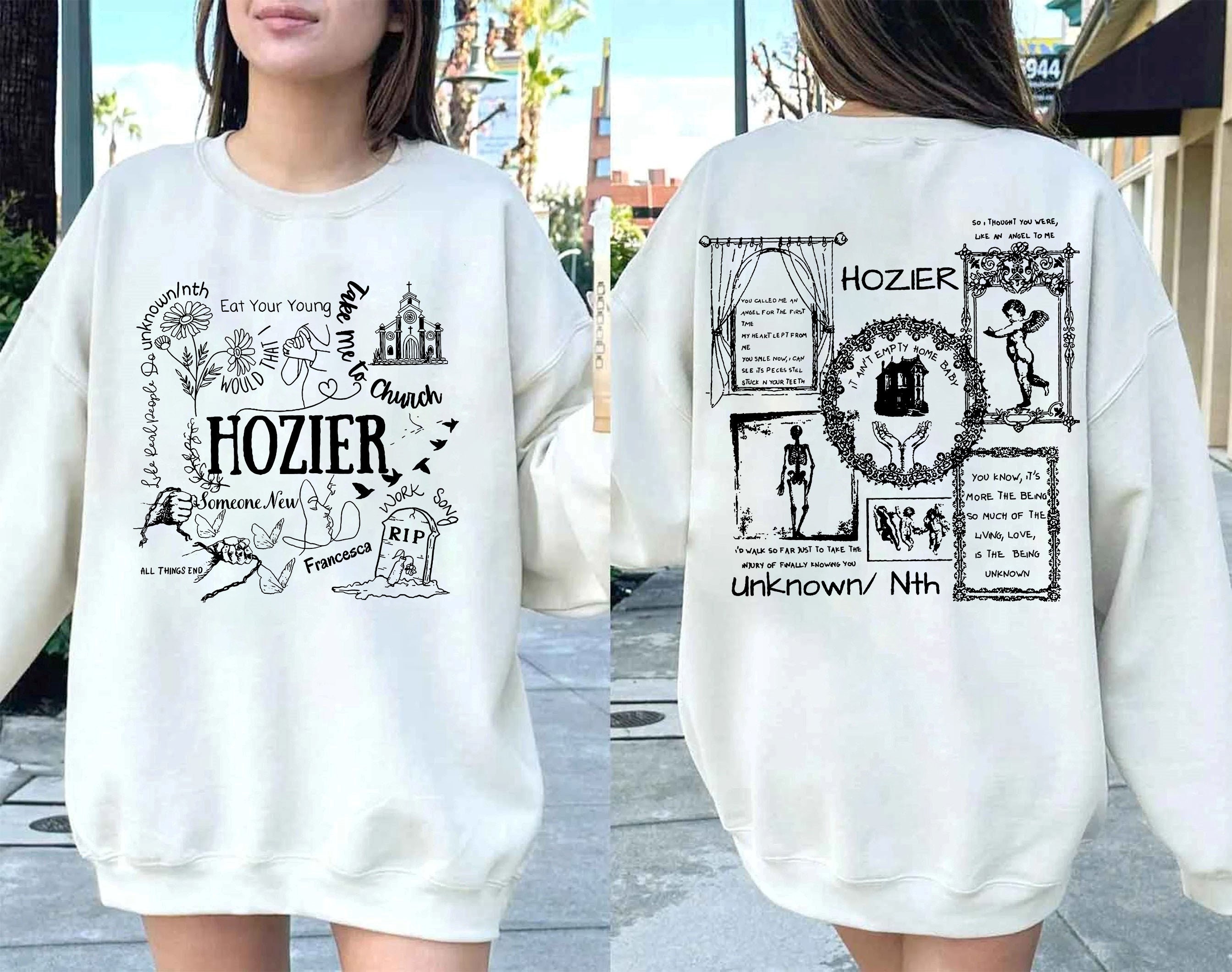 Unreal Unearth Hozier 2Side Sweatshirt, Hozier Tour 2024
