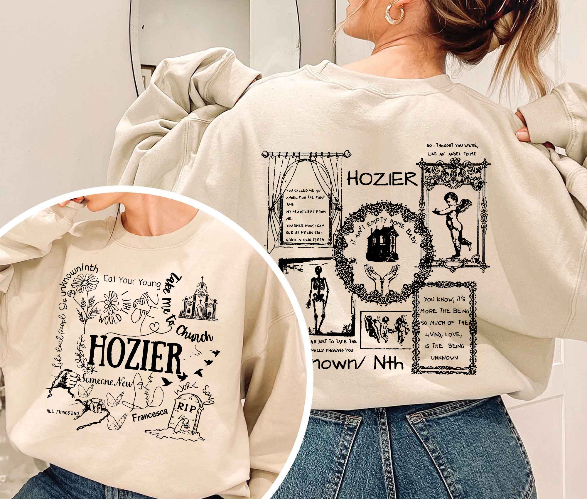 Unreal Unearth Hozier 2Side Sweatshirt, Hozier Tour 2024