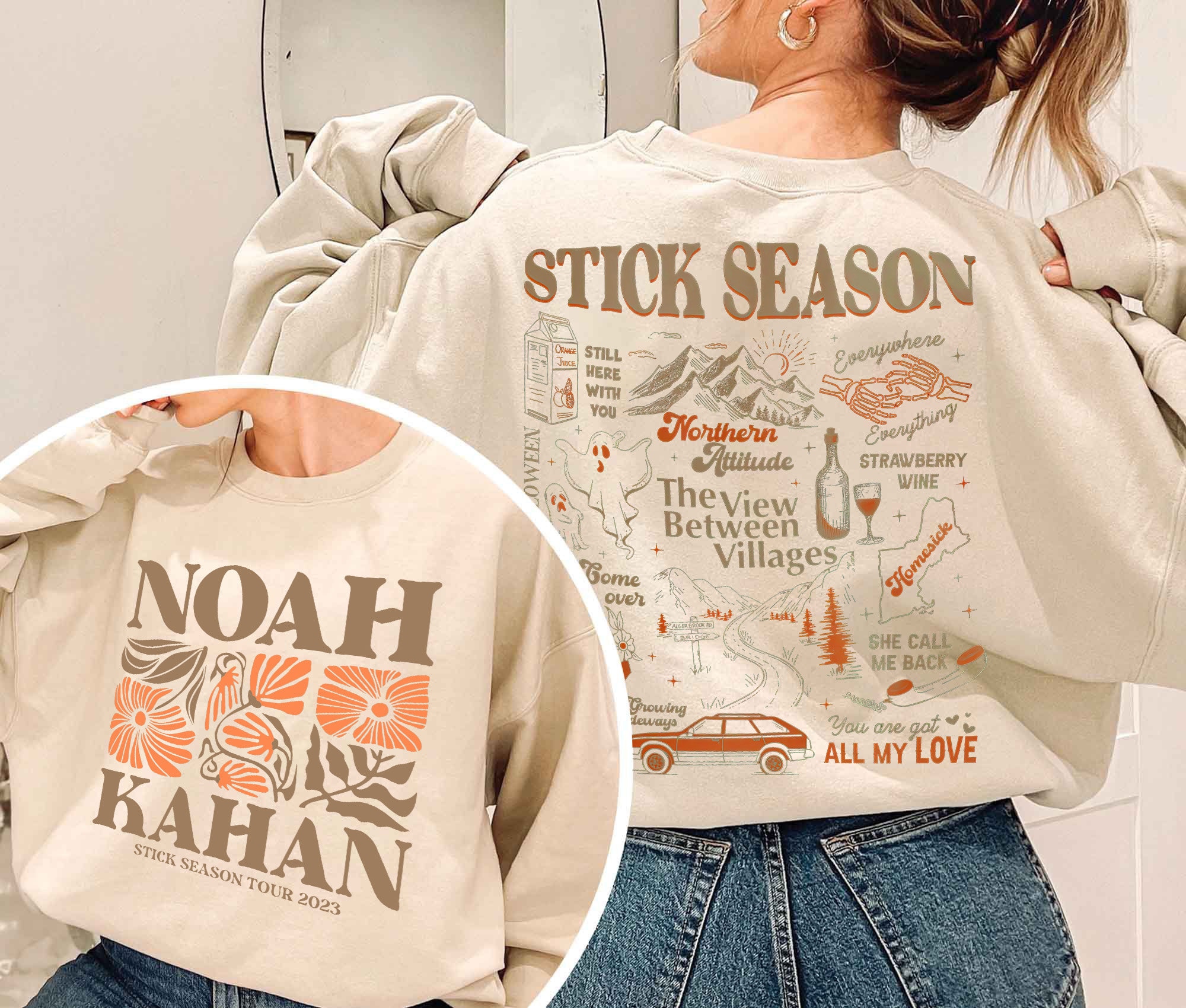 Vintage Stick Season 2024 Sweatshirt, Noah Kahan Shirt, Country Music Sweatshirt