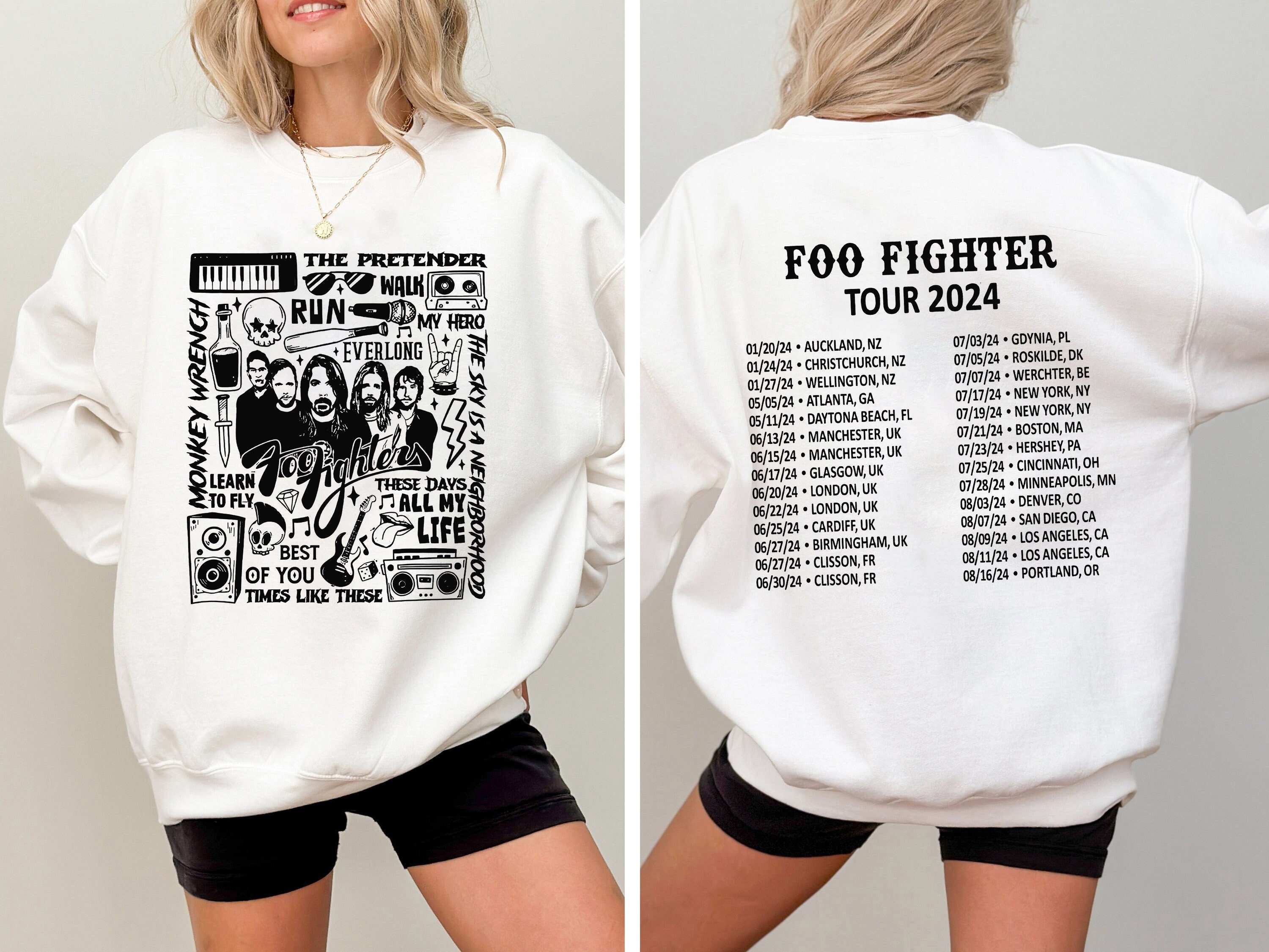 FF Band Fighters 2024 Tour Shirt, Everything or Nothing at All Tour 2024 Shirt