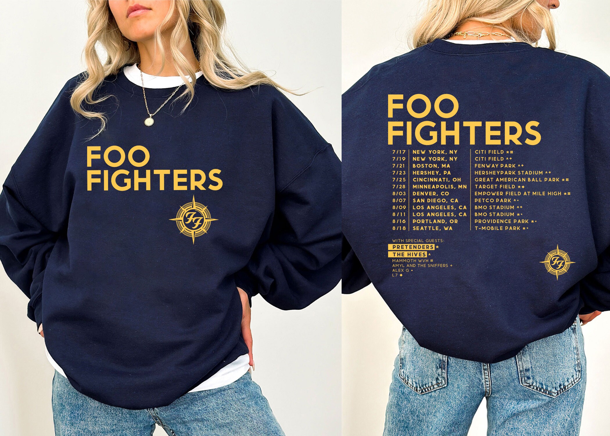 FF Band Fighters Band Tour 2024, FF Band Fighters Fan Shirt