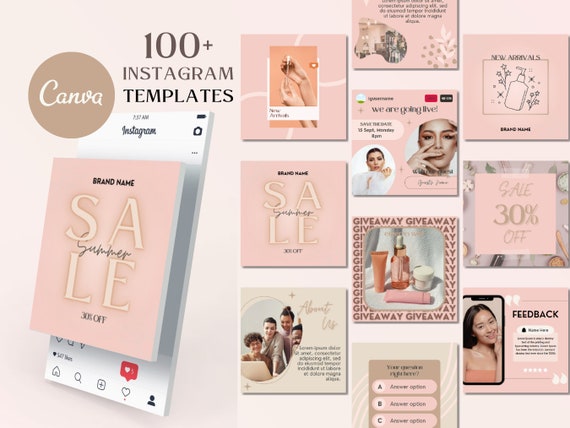 113 Editable Instagram Posts for Business Coach - Etsy