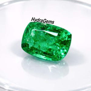 A+ Quality Natural Colombian Green Emerald 9.80 Carat Certified Cushion Cut Loose Gemstone May Birthstone Perfect For Making Fine Jewelry