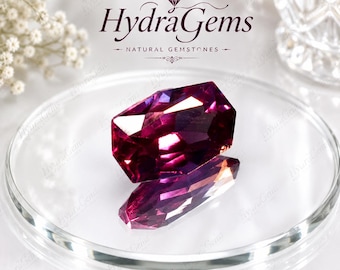 Alejandrita rusa natural rara de 8 quilates con cambio de color, talla hexagonal, gema suelta certificada, grado coleccionista, piedra de nacimiento de junio, regalo de oferta de verano