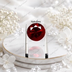 10 Ct Natural Pigeon Blood Red Ruby Mozambique Certified Round Cut Loose Gemstone | July Birthstone | Ruby Ring & Jewelry Stone