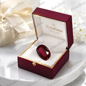 20 Ct Apx. Natural Burmese Blood Red Ruby Loose Gemstone 21x14x7 MM Cushion Cut Certified Ruby Myanmar Origin July BirthstoneEngagement Ring