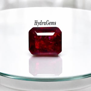 Königlicher Crimson Roter Rubin 11.50 Ct Smaragd Cut Lose Edelstein Madagaskar Herkunft feuriger roter Korundstein für benutzerdefinierte Ring & Anhänger Luxusgeschenkangebot