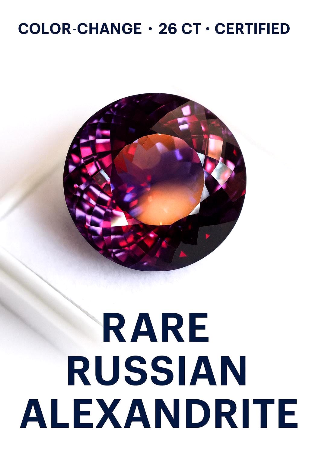 Alexandrite Naturelle 0,45 Carats – Certifiée GIL – Changeante Vert/rouge – Sri Lanka