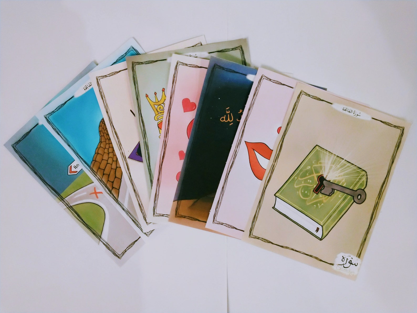 Surah Al Fatiha Flashcards for Kids Qur'an Instant Etsy UK