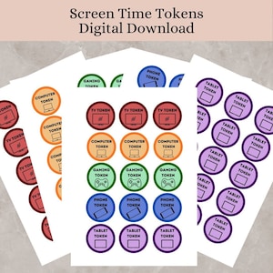 Download digitale dei token del tempo sullo schermo, gestione del tempo dello schermo