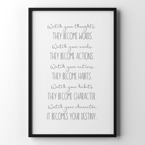 PRINTABLE Quote Wall Decor | Inspirational Quote Wall Art ...