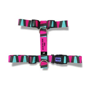 Colorful Personalized Dog Harness with Name Phone, Personalized Dog Harness, Custom Printed Dog Name Harness, Silent Dog Tag Personalized