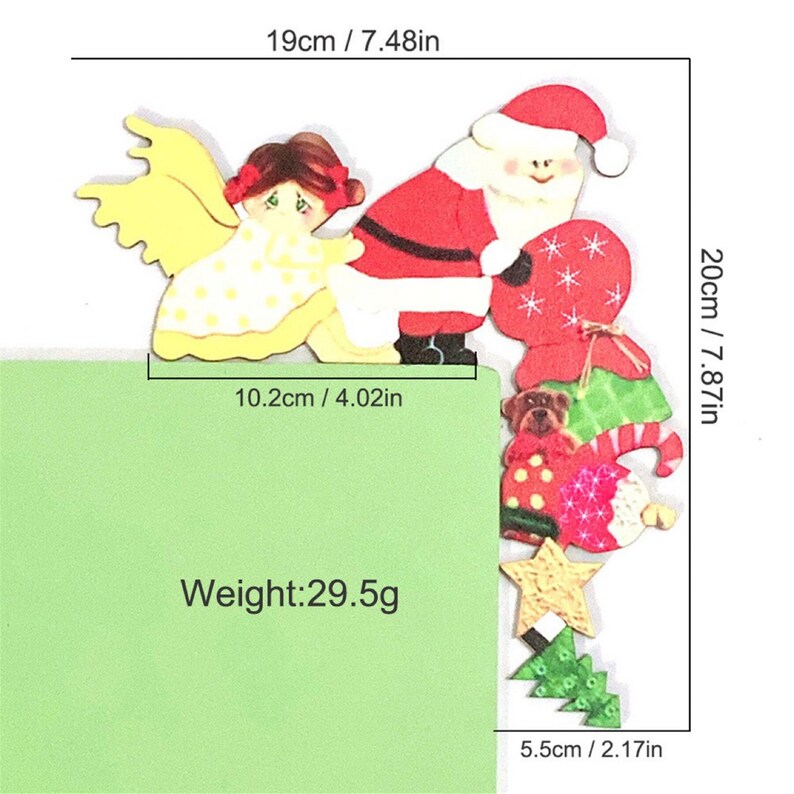 2022 Christmas Door Frame Decoration Santa Claus Elk Angel Etsy