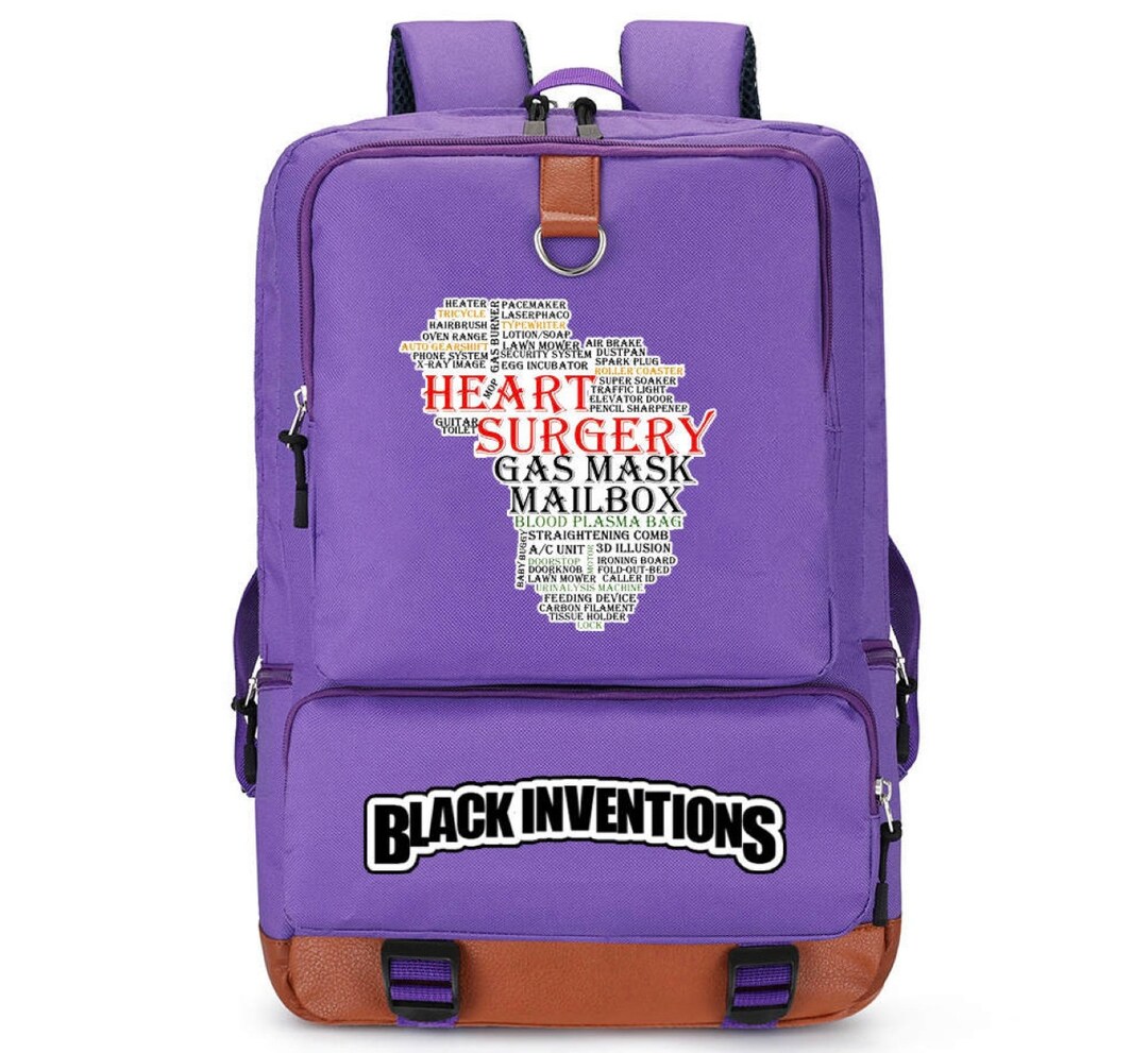 Purple Backpack African American Inventions Etsy