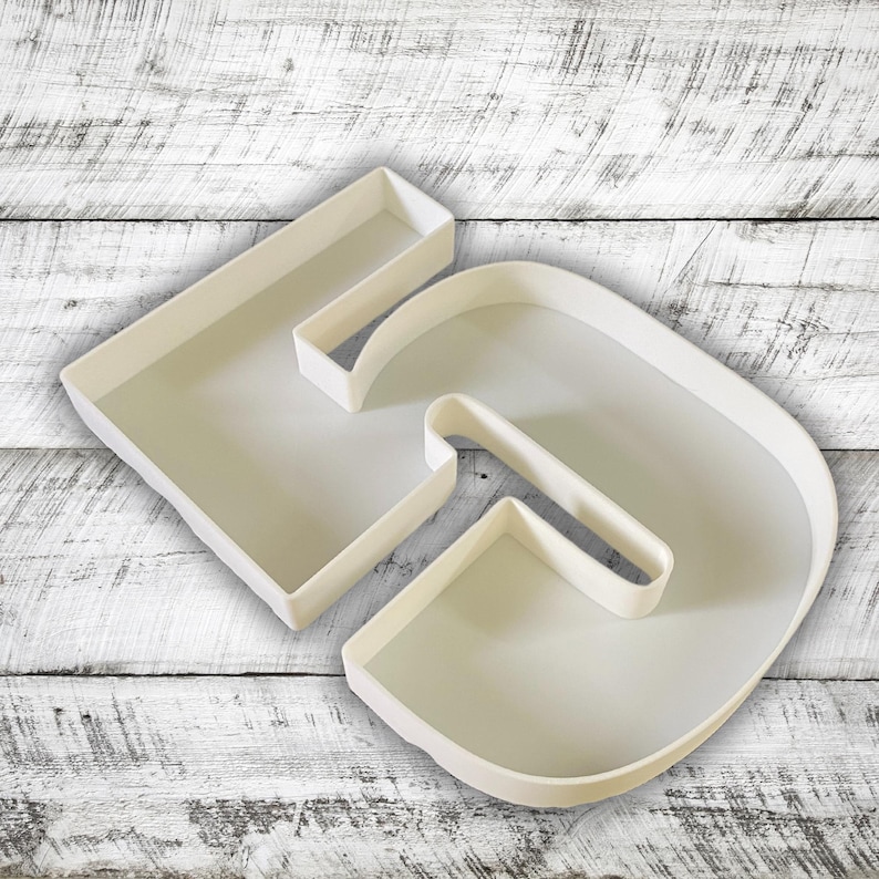 Cupcake Letters Fillable Numbers, Cupcake Letters, Letter Serving Tray