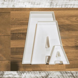 Letras y números rellenables, bandejas de cartas personalizadas, letras de dulces rellenables, bandeja de nombre rellenable, números grandes para cupcakes, bandeja de comida personalizada