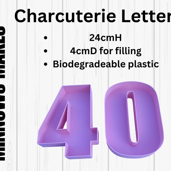 Letter and Number Charcuterie Trays Etsy