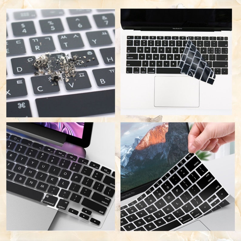 Silicone Keyboard Cover for MacBook Air 13 15, MacBook Pro 14 13 16 inches, Premium Keyboard Skin for A2941 A2681 A2442 A2337 2023 2022 M2 image 2